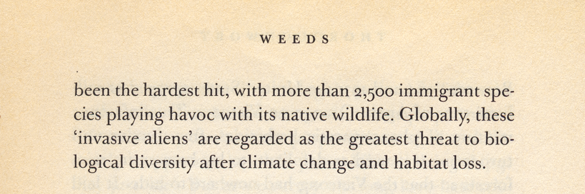 Richard Mabey's Weeds, exerpt